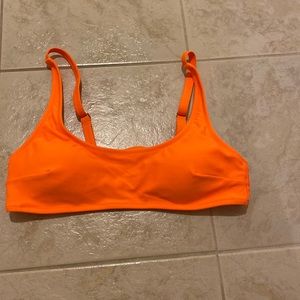 Orange bikini top and bottom. CUPSHE. Size M.
